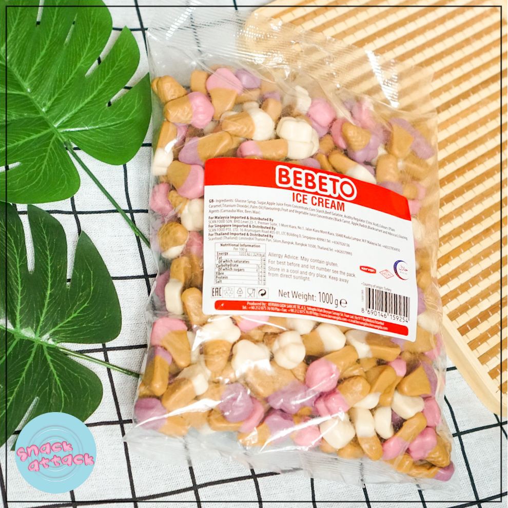 Bebeto Yummy Ice Cream Gummy Candy [HALAL] 1kg Shopee Philippines