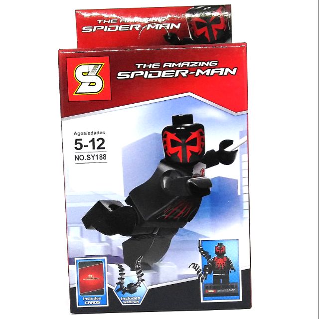 the amazing spider man 2 lego minifigure