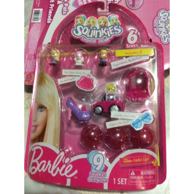 squinkies barbie car