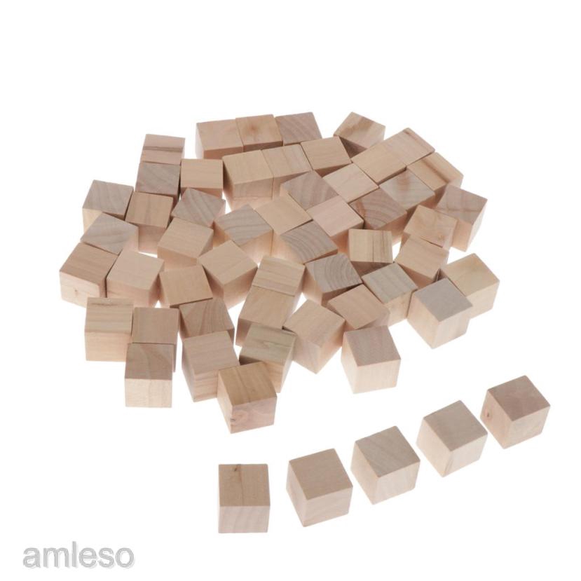 wood cubes for crafts