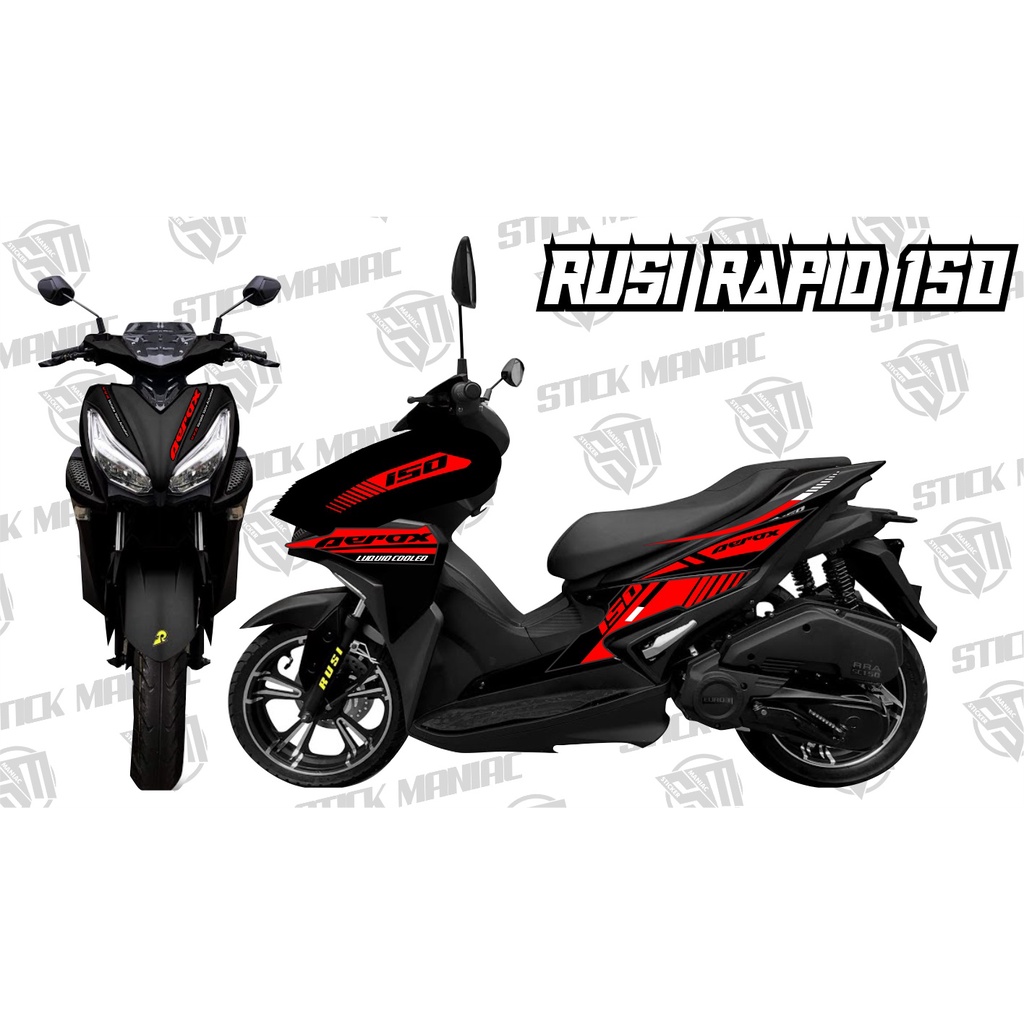 Rusi Rapid 150 Decals Stickeraerox Design Shopee Philippines