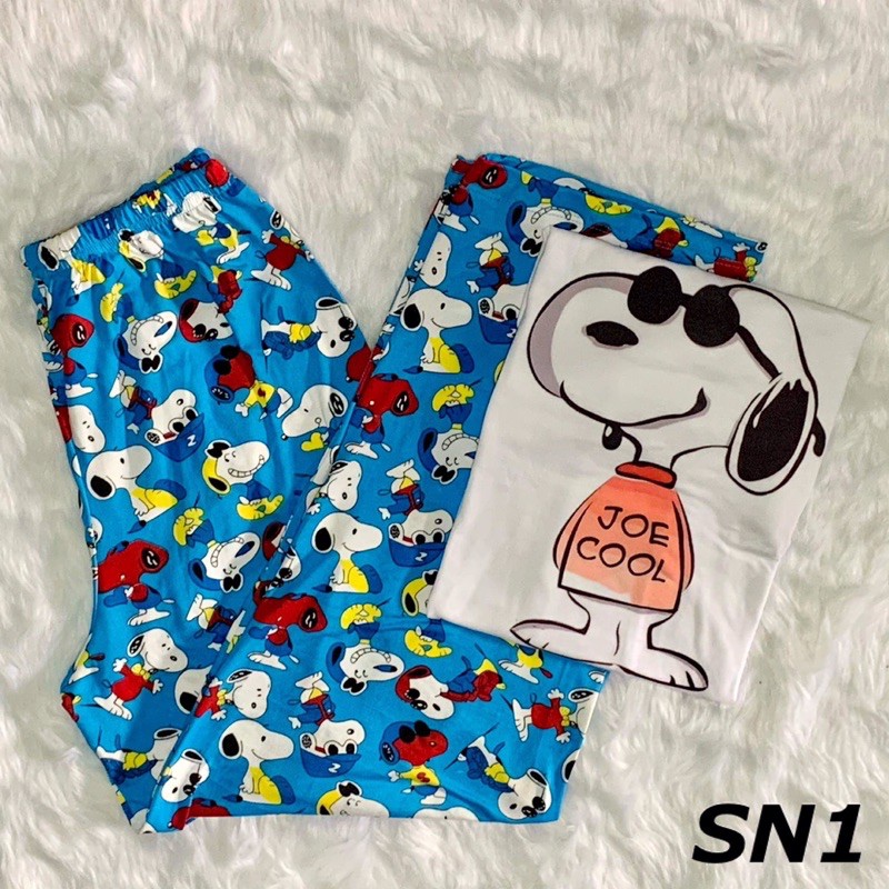 ADULT PAJAMA - TERNO - SNOOPY | Shopee Philippines