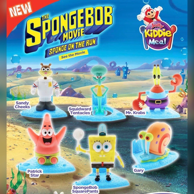 Jollibee Spongebob Collectible Toys Set | Shopee Philippines