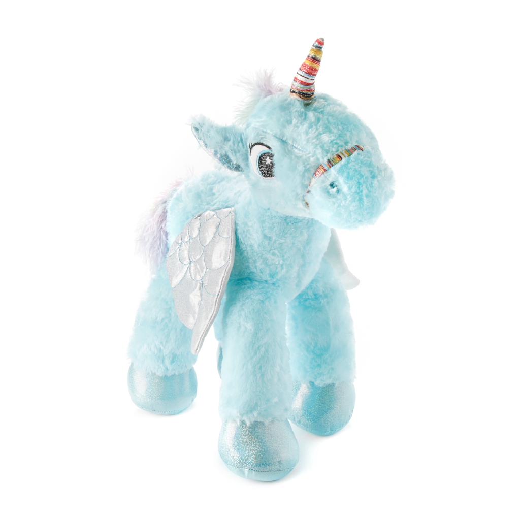 blue unicorn soft toy