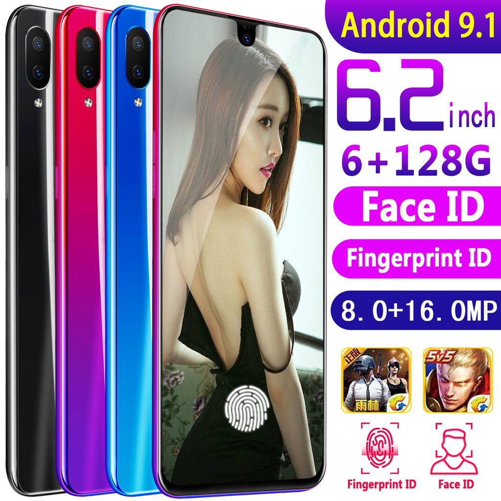 X23 Android Smartphone Triple Cameras 6 128gb Rom Waterdrop Screen 4g Lte Phone Handphone Hp Shopee Philippines
