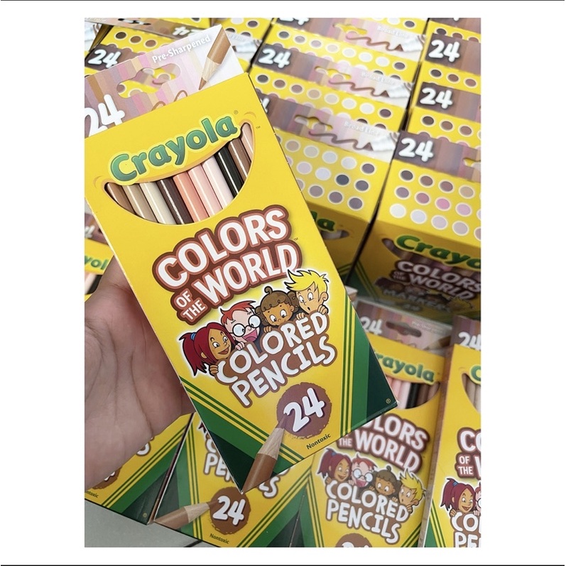 Crayola Colors of the World Skin Tone Colored Pencils, 24 Count ...