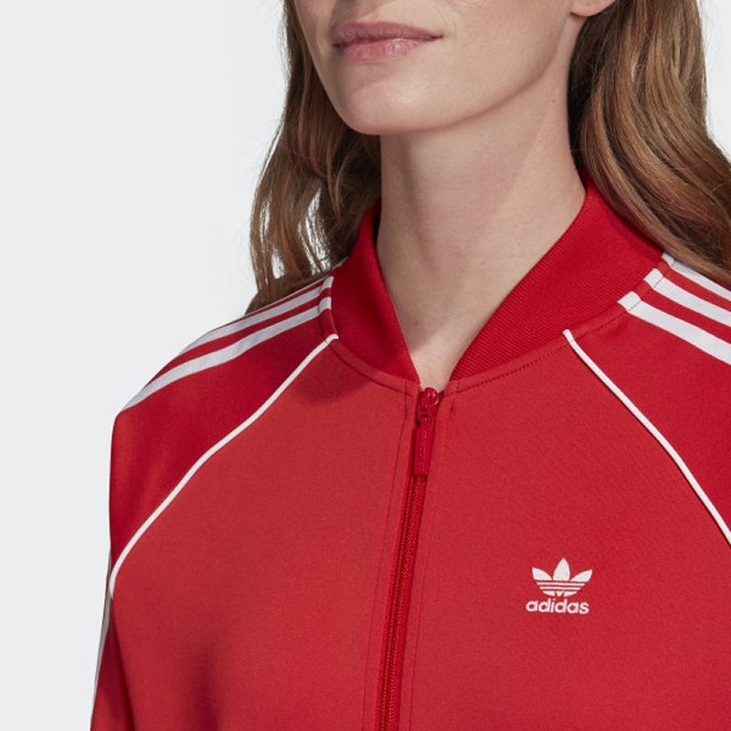 Adidas Women's Superstar Track FM3313 Red / White Jacket | Shopee Philippines