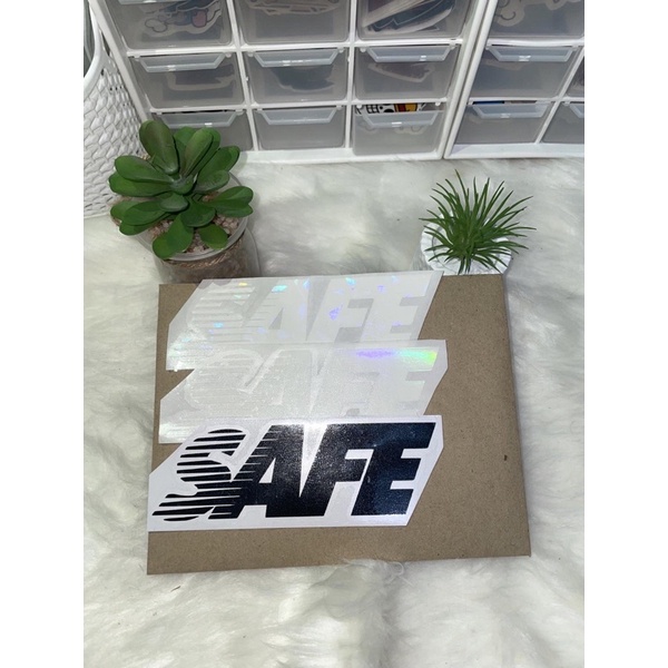 SAFE Sticker Waterproof Vinvyl for Motorcycle and Car