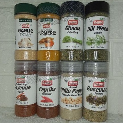 Badia condiments available chives,garlic powder,onion powder and many ...