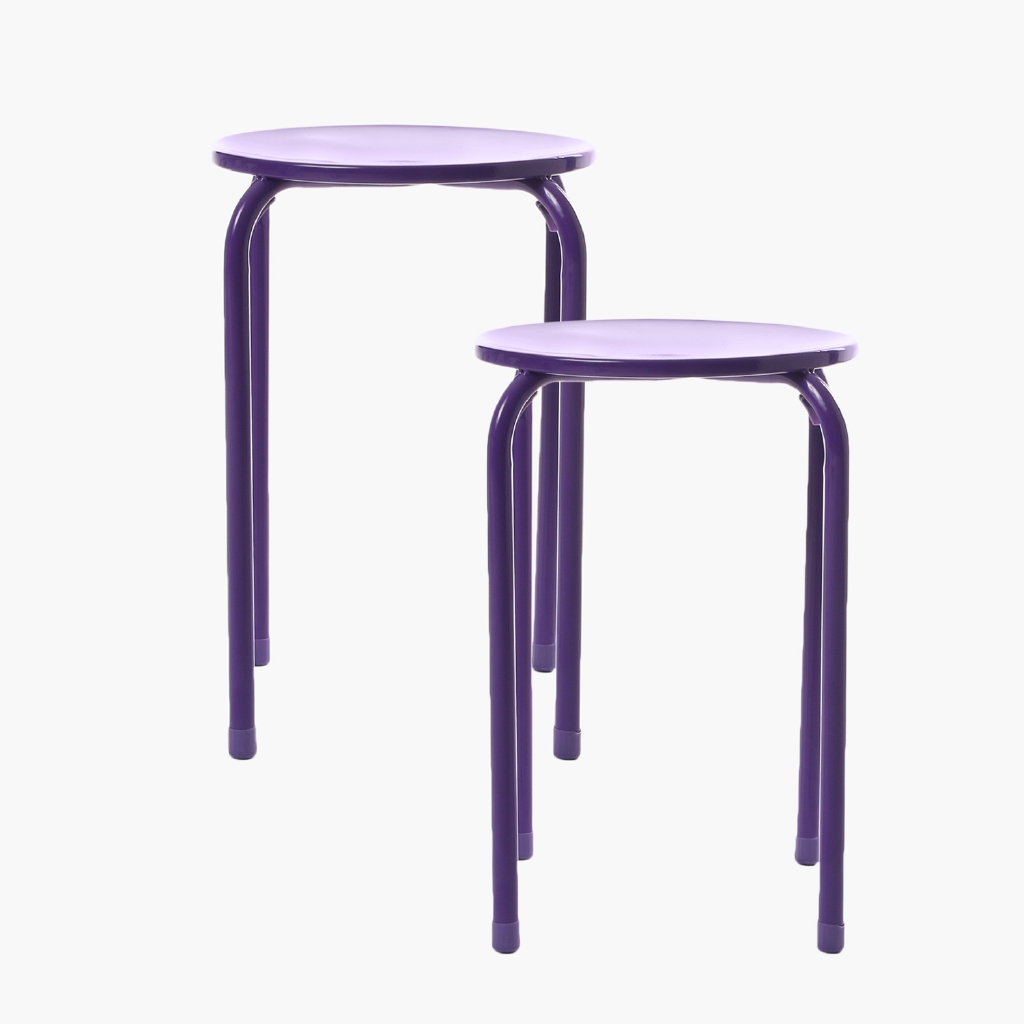 Sm Home Set Of 2 Goofie Stool Purple Shopee Philippines