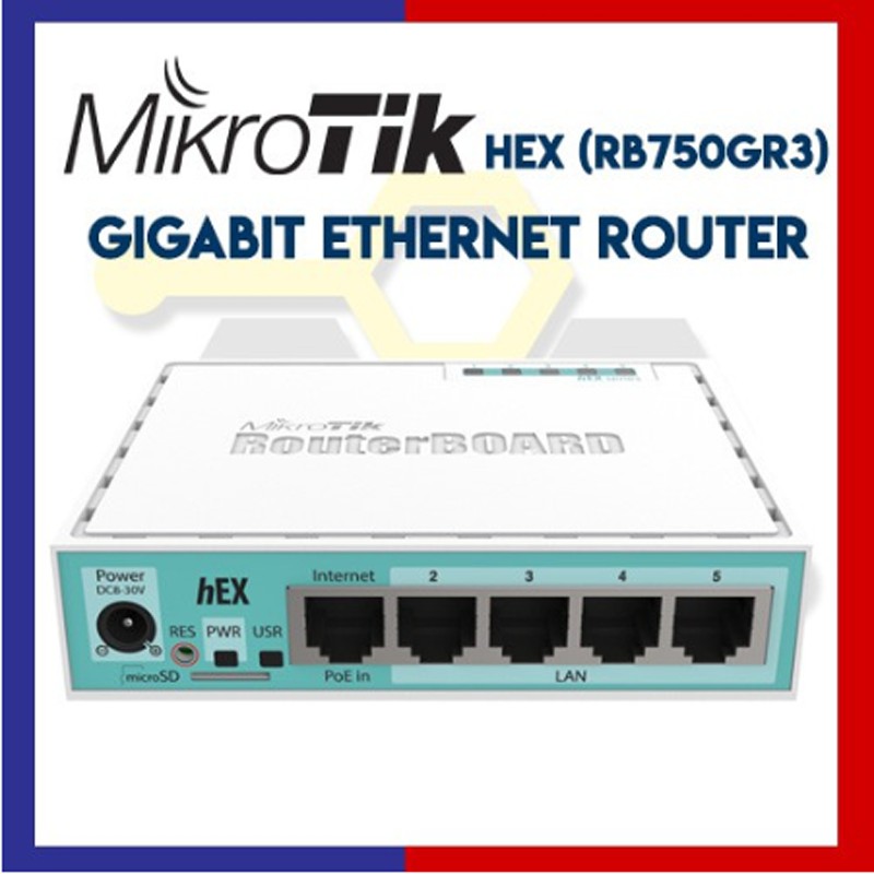 Mikrotik hex Gigabit router wired household rb750gr3 Mini 5-port ...