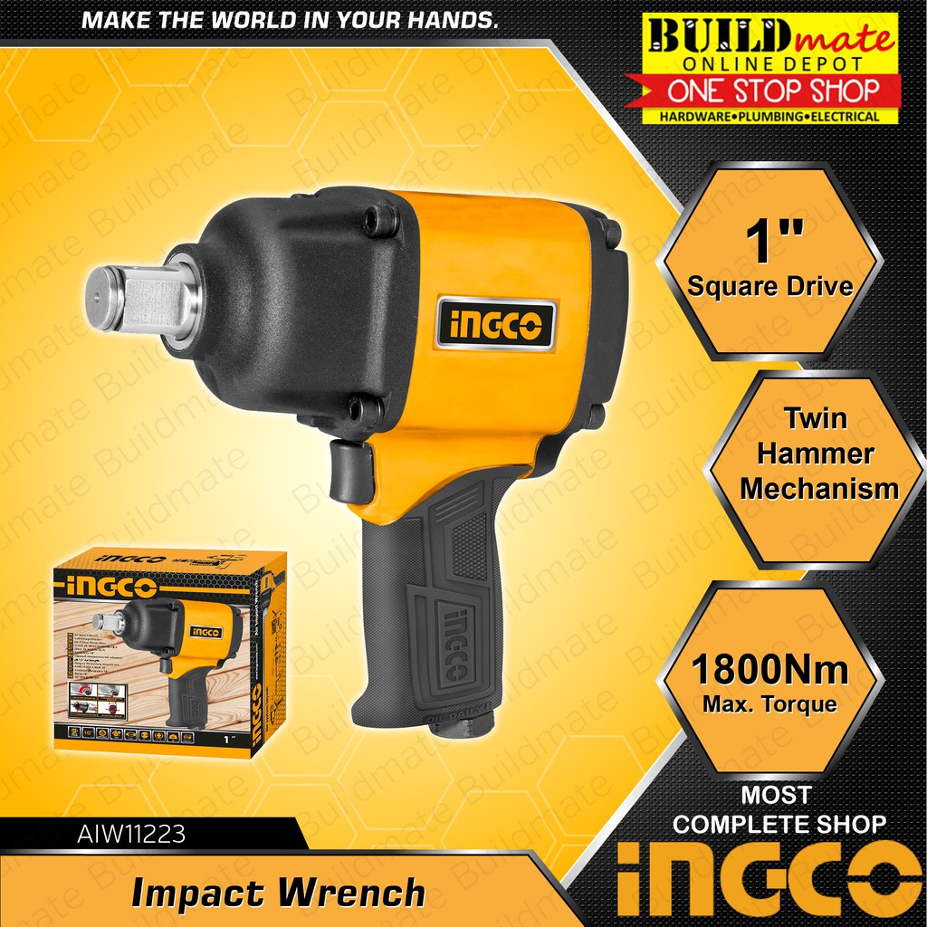 INGCO Impact Wrench 1" AIW11223 •BUILDMATE• Shopee Philippines