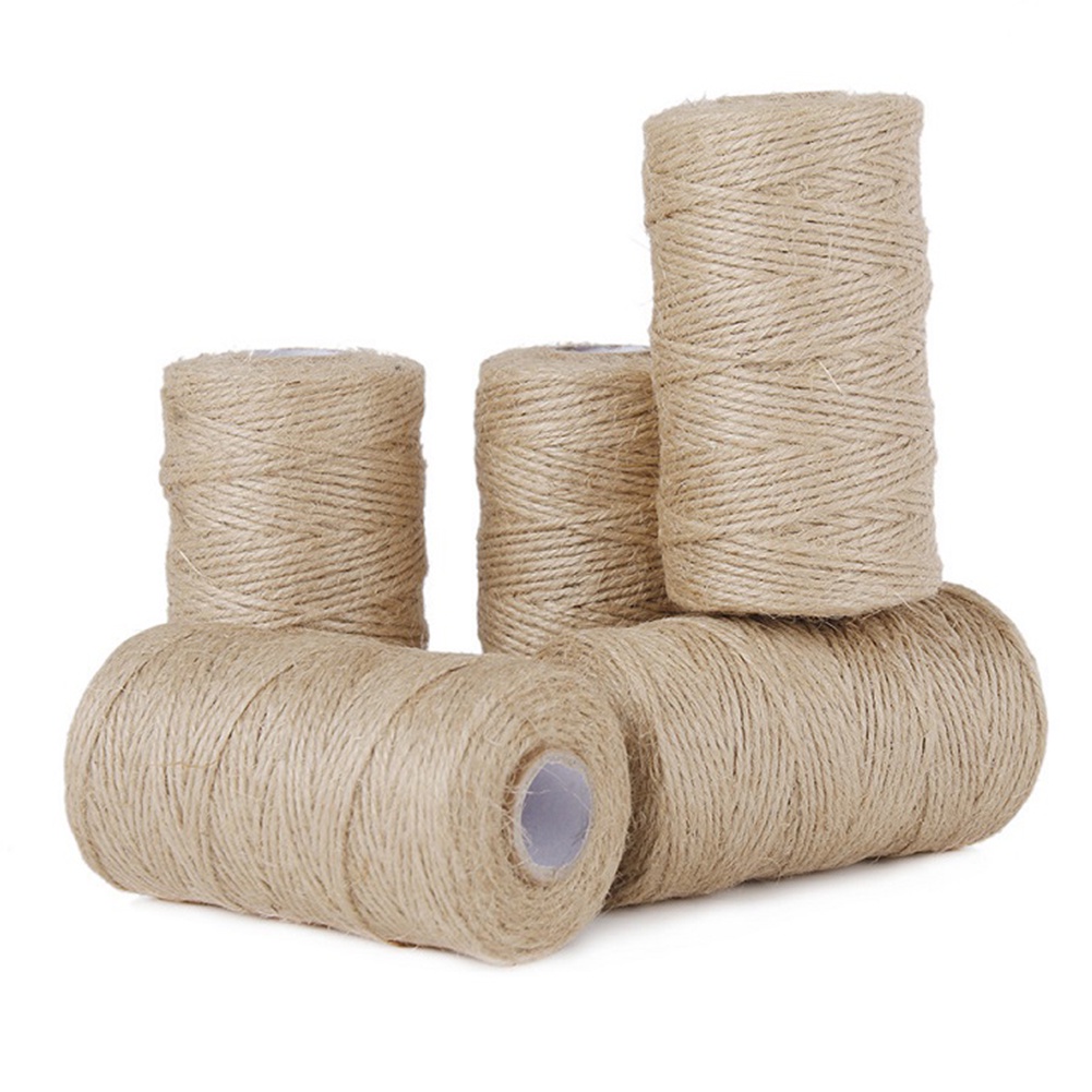 DoA40M Natural Burlap Hessian Jute Twine Cord Hemp Rope String Gift