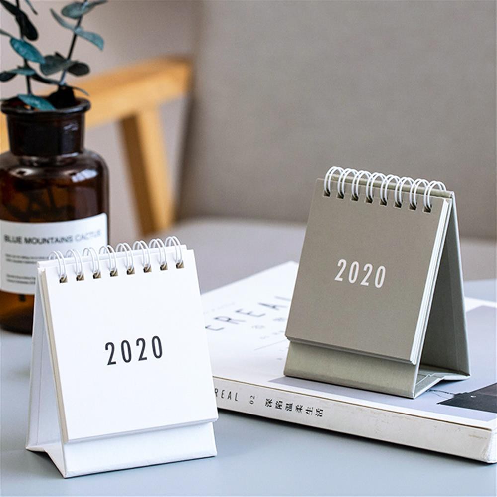 2020 Desktop Paper Calendar Mini Table Calendars Desk Coil