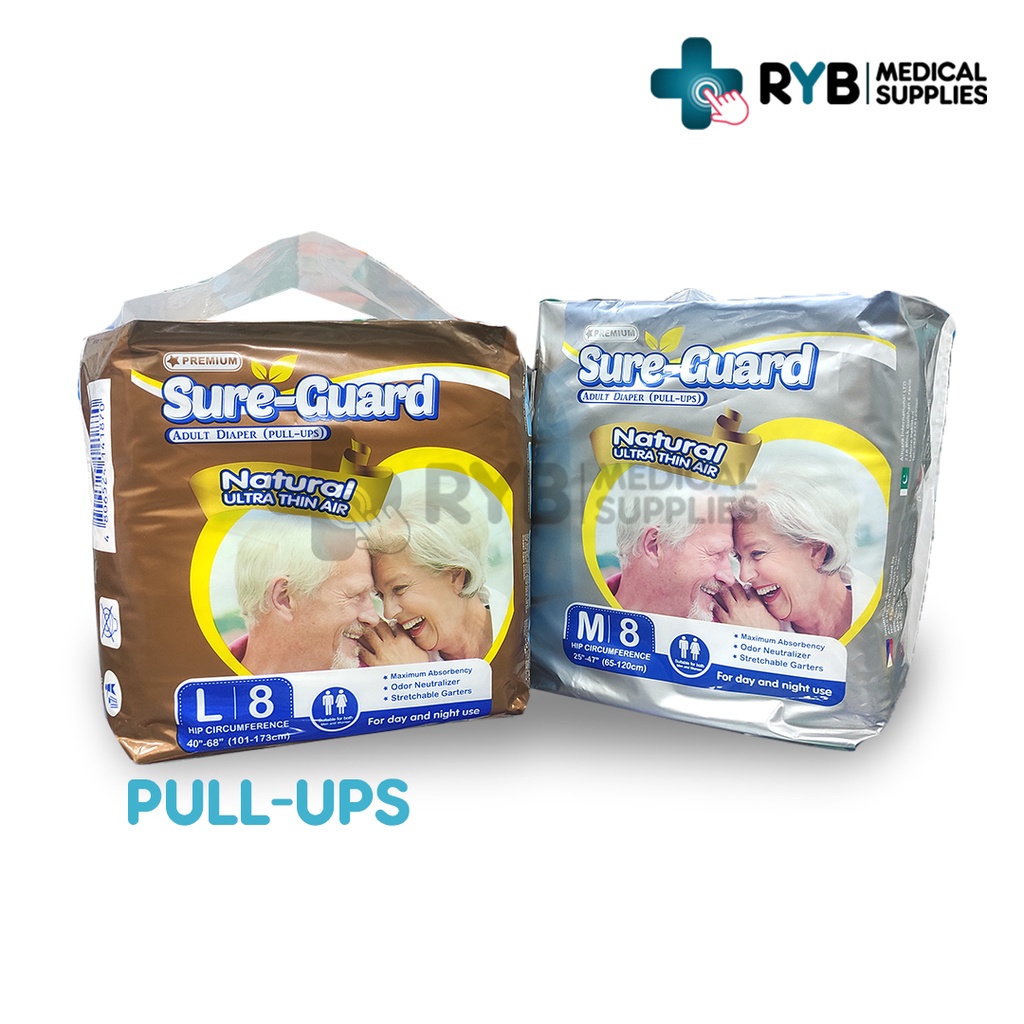 adult diapers SUREGUARD Adult Pullup Diaper (Medium & Large) 8pcs