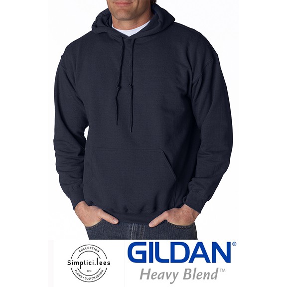 GILDAN Cotton Heavy Blend Hoodie (Navy Blue) | Shopee Philippines