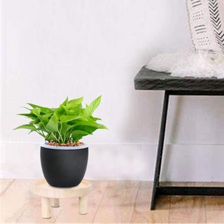 2Pcs Mini Wooden Stool Display Stand, Round Wooden Flower Stool Display Stand, for Indoor Outdoor Home Garden Decor #3