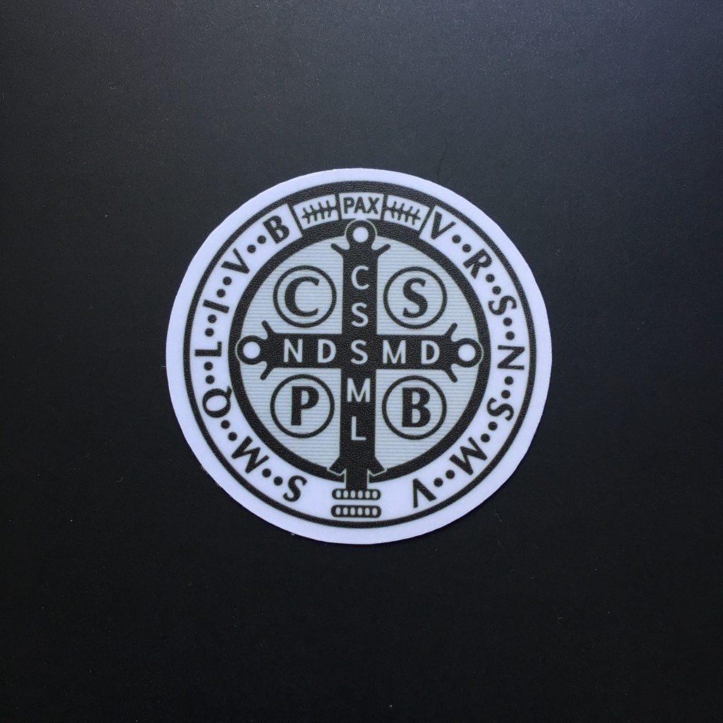 St Benedict Medal Waterproof Vinyl Sticker Decal | Shopee Philippines