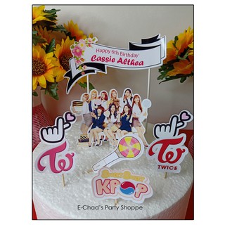 Twice Kpop Group Topper Cake Birthday Birthday Cake Decoration Shopee Philippines