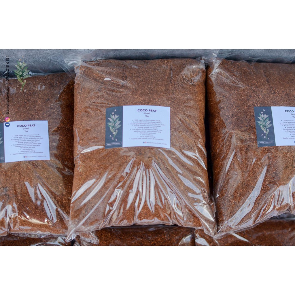 1Kg High Quality (34 Liters) Coco Peat Organic / Cocopeat / Kusot