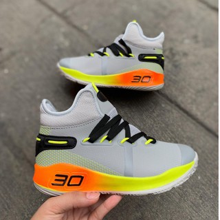 stephen curry shoes 6 grey kids