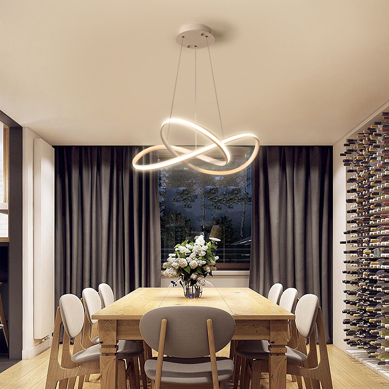 modern dining table chandeliers
