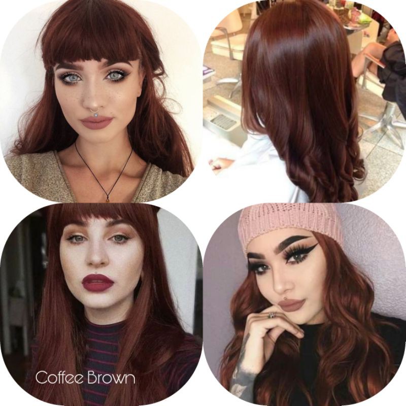 Coffee Brown Hair Color No Need To Bleach Hair Dye Sunbright Series  Authentic Original | Shopee Philippines