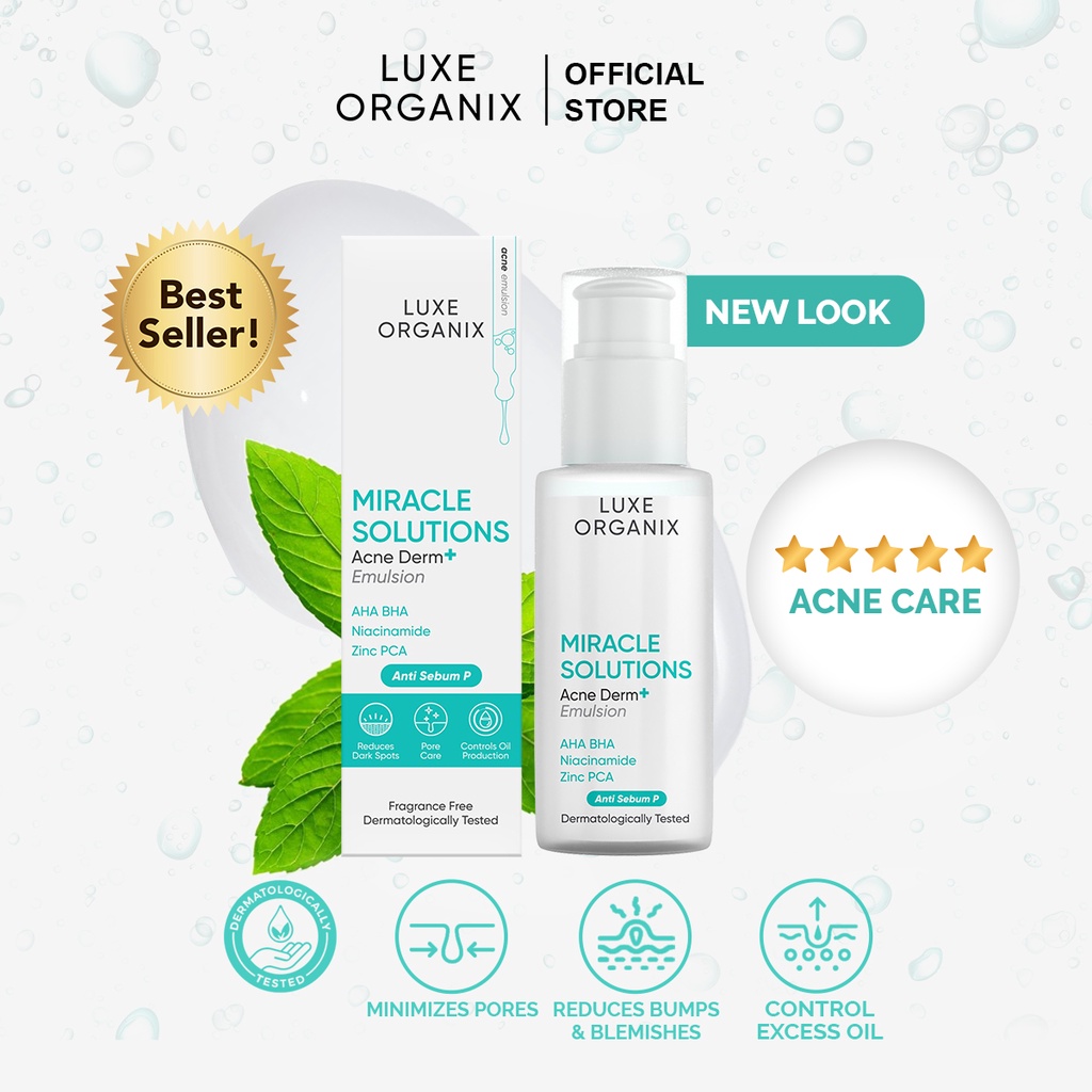 Luxe Organix Miracle Solutions Aha/Bha Emulsion 80mL | Shopee Philippines