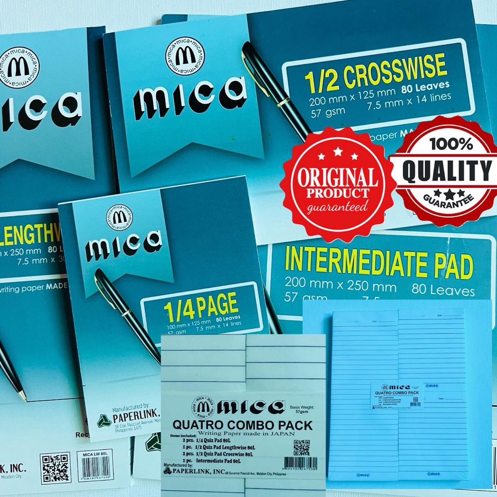 Pad paper MICA Quatro Combo Pack Shopee Philippines