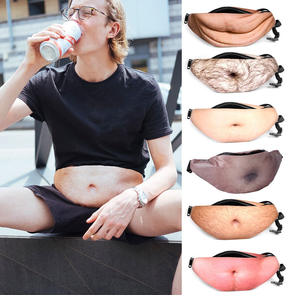 Beer Fat Hairy Belly Fanny Pack 