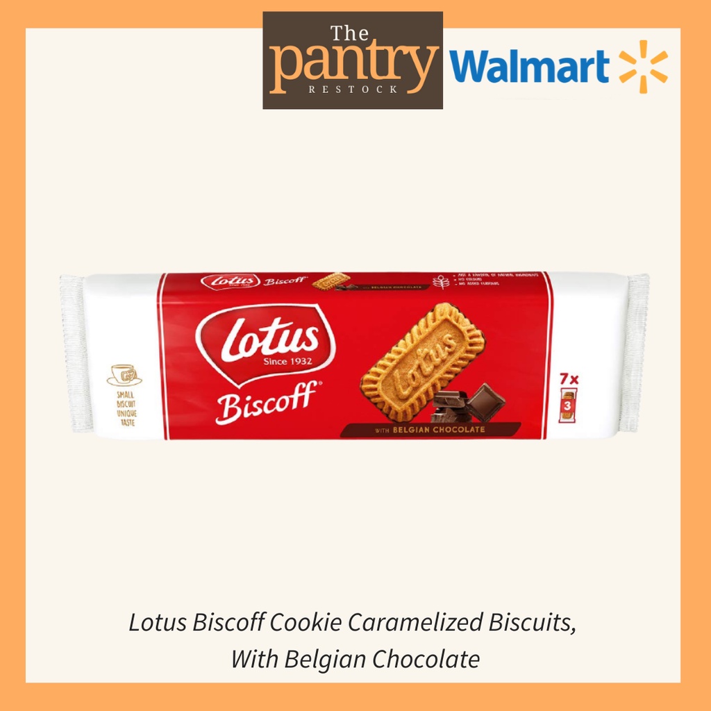 Lotus Biscoff Cookie Caramelized Biscuits, With Belgian Chocolate (5