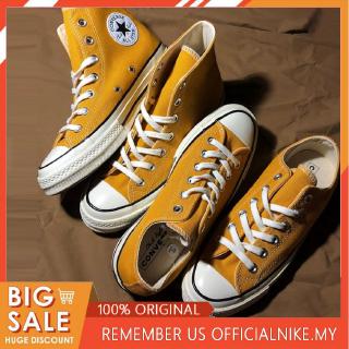mustard converse high tops