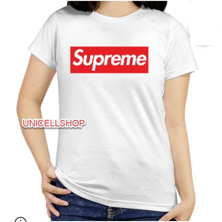 Putih T-Shirt/Tumblr Tee/Women'S T-Shirt Short Sleeve Supreme White Color |  Shopee Philippines