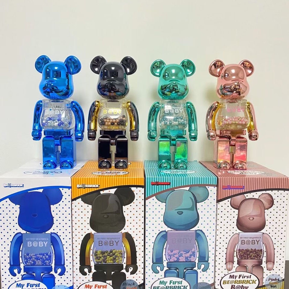 bearbrick400% Violent bear Van Gogh building block bear starry sky Hand ...