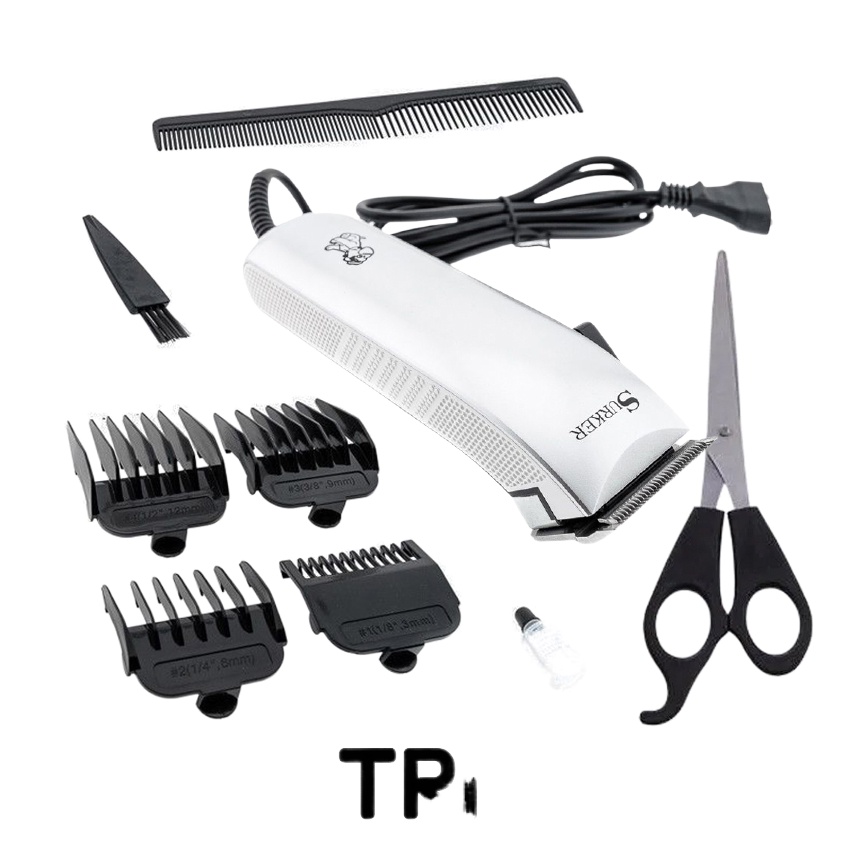 SK107 SURKER Professional Pet Hair Clipper Dog Clipper (Silver
