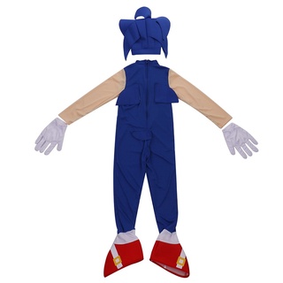 Low price event saleAnime sonic hedgehog cosplay costume for girls 4-13 years old #3
