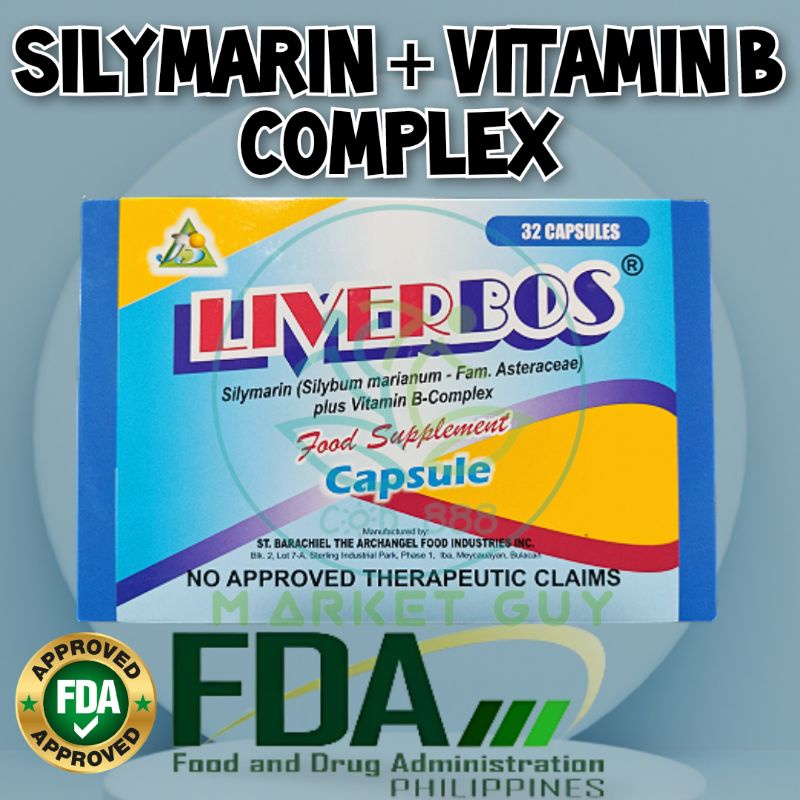 LIVERBOS (Silymarin Plus Vitamin B Complex) 32capsules | Shopee Philippines