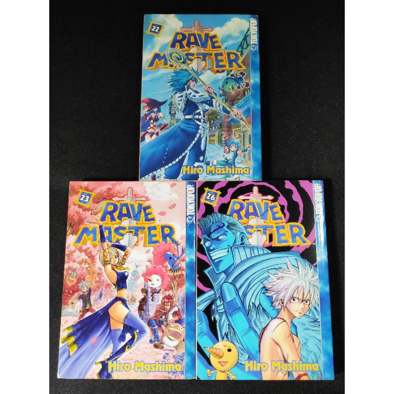 Set Bundle Rave Master English Manga Rare Tokyopop By Hiro Mashima Fairy Tail Shopee Philippines