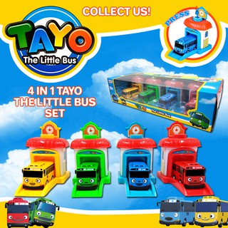 Tayo! Tayo! 4 IN 1 the Little Bus with Launcher Early Development Toys for Kids Toys for Boys