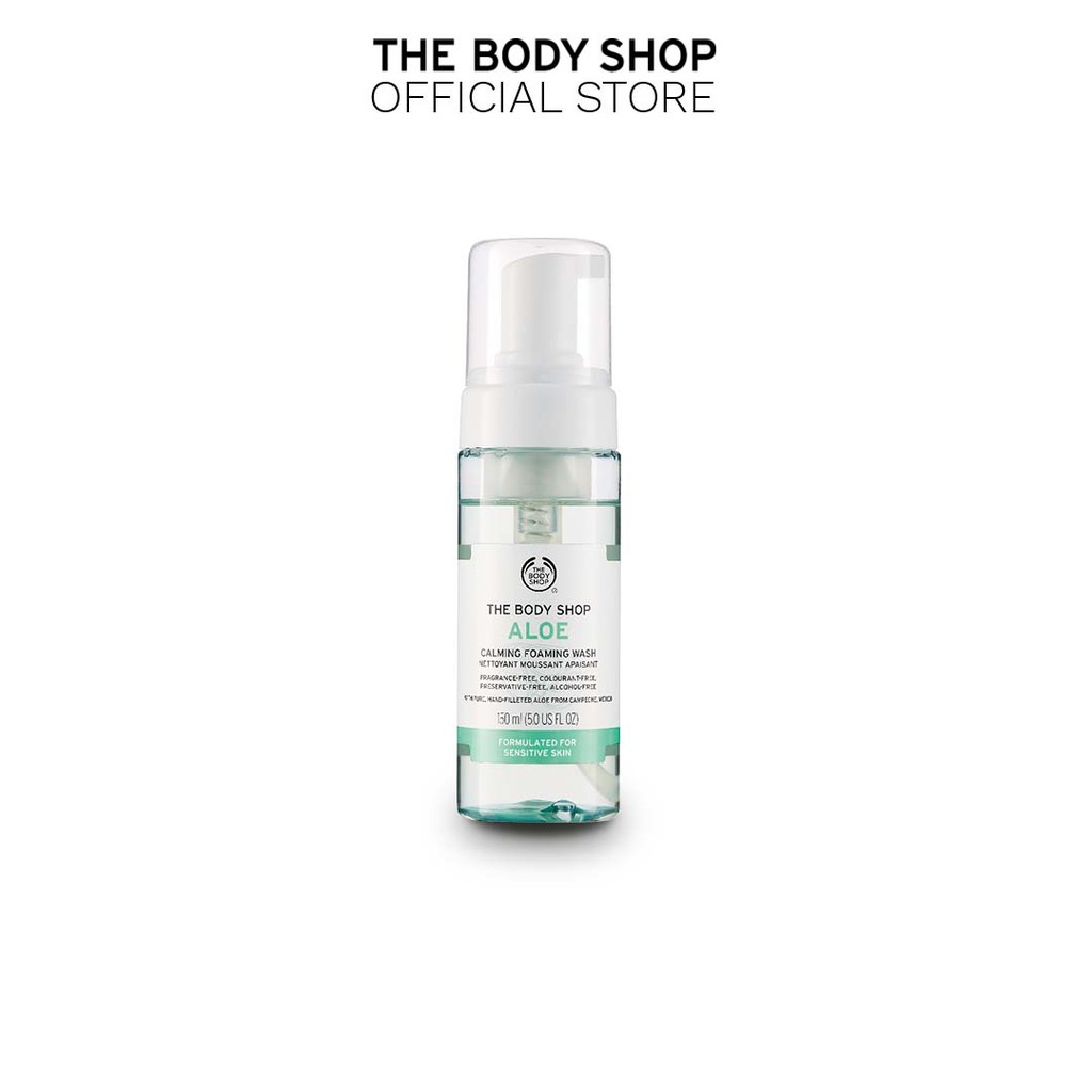 calming foaming wash aloe
