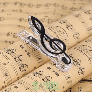 Sea  Plastic  Piano Sheet Spring Holder  Musical Note Letter Paper Clip #4