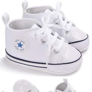 newborn white converse