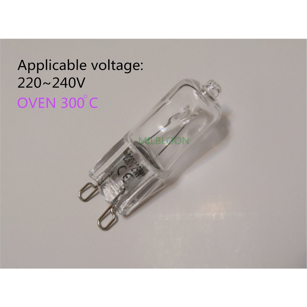 240v 230v Oven Light Bulb G9 High Temperature Bulb Steamer Light G9