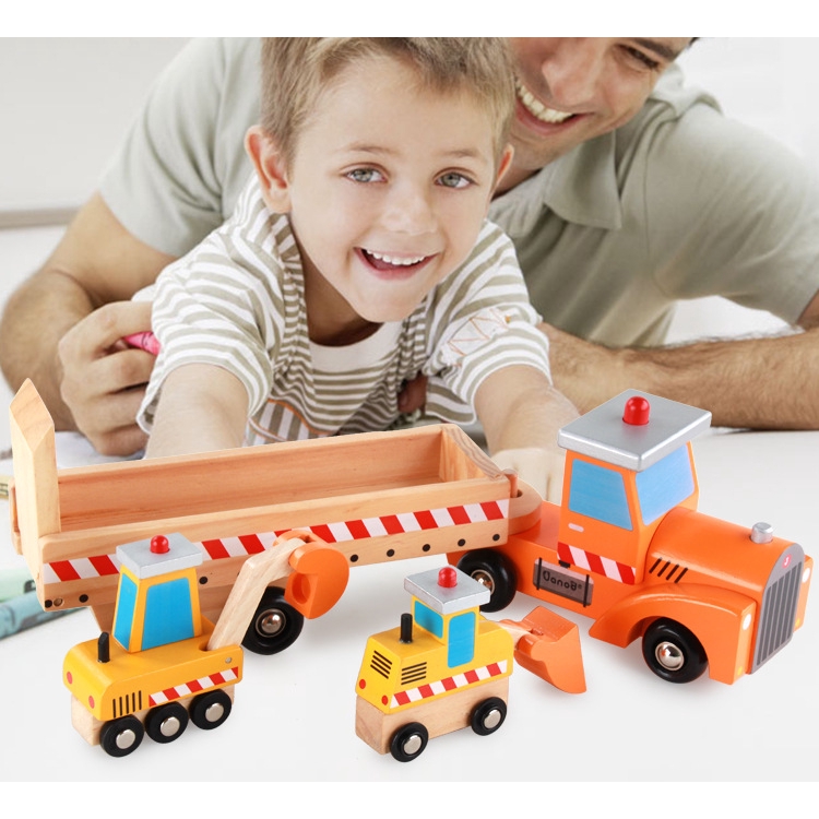 wooden engineering toys