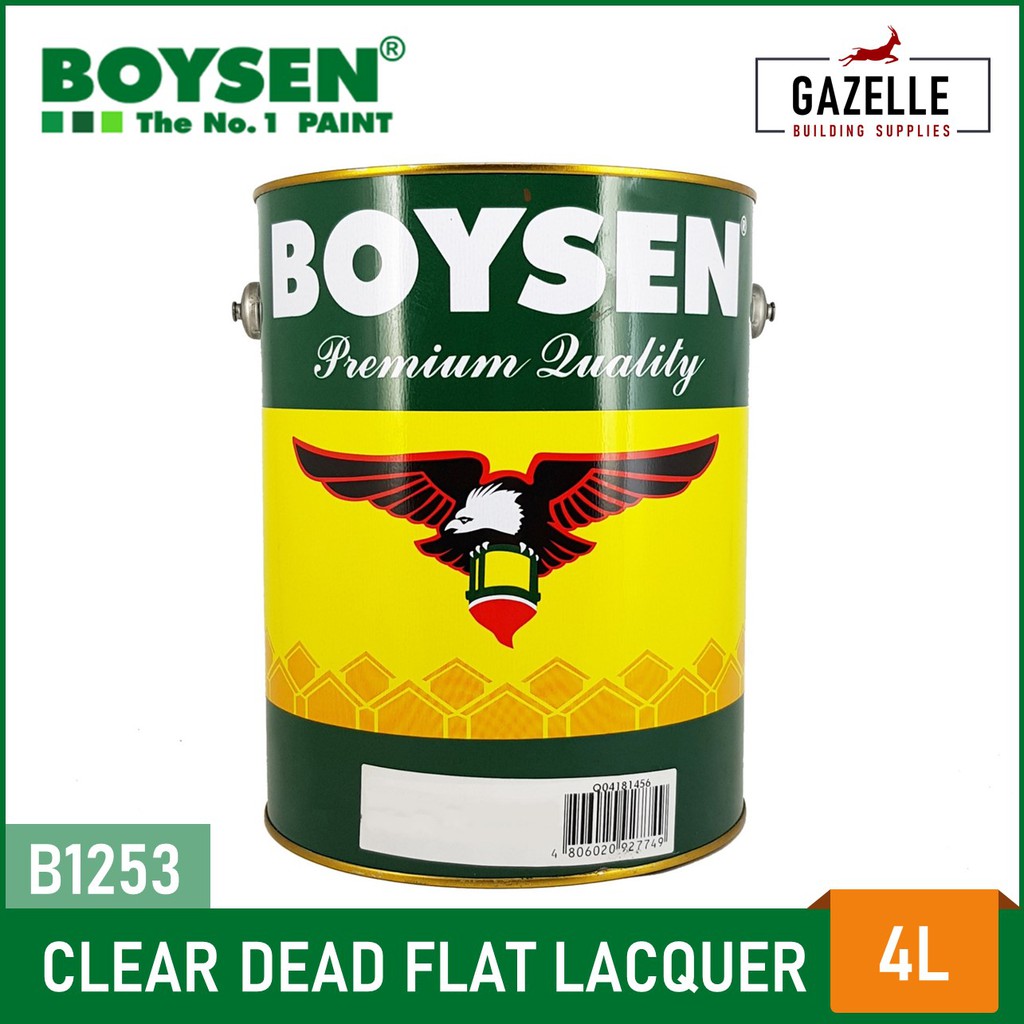 Boysen Clear Dead Flat Lacquer B1253 4L Shopee Philippines