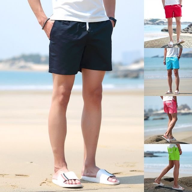Cod Men S Running Color Shorts Beach Shorts Fashionable Men Shopee Philippines