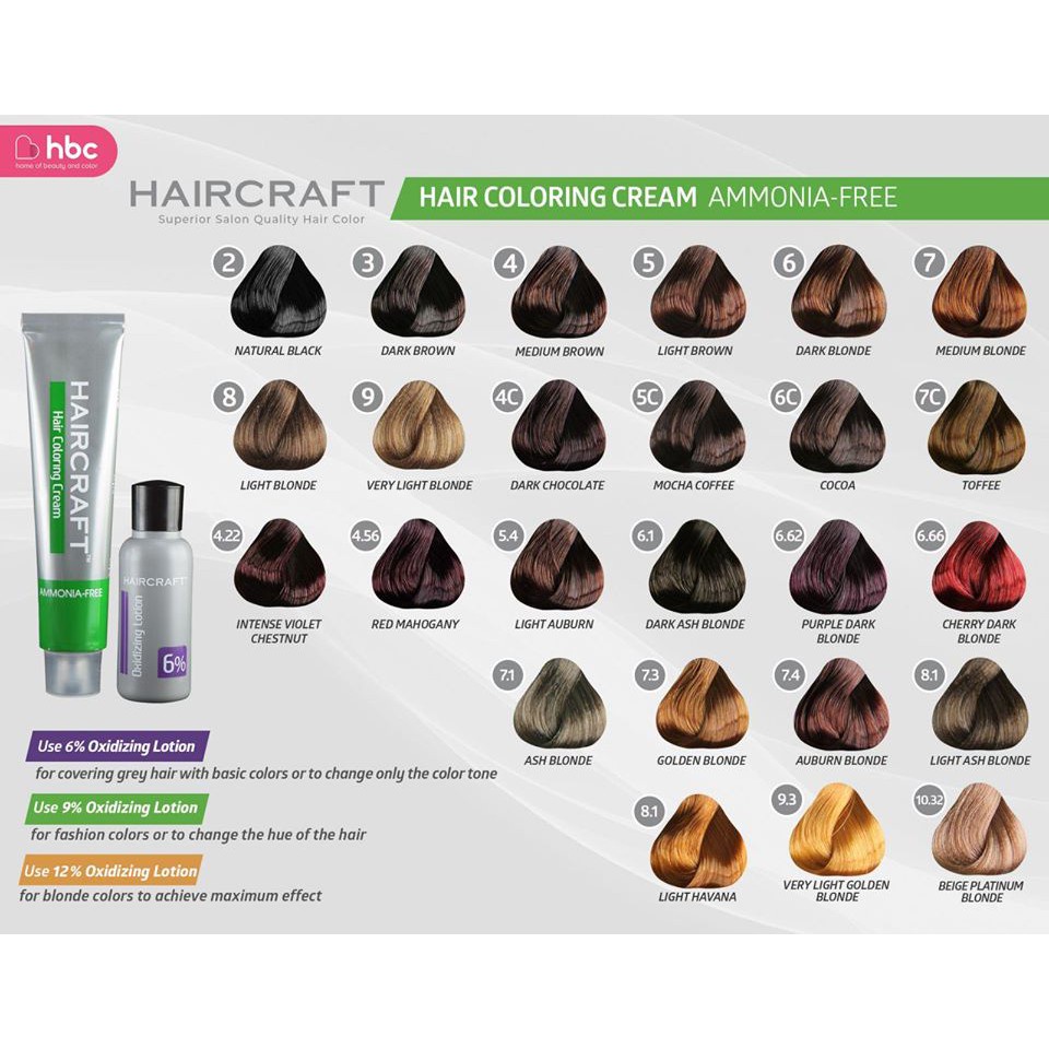 Hbc Hair Color Chart Philippines