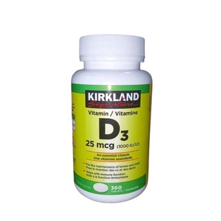 Kirkland Signature Vitamin D3 25mcg (1000IU/UI) 360 Tablets #1