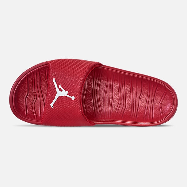red jordan slides