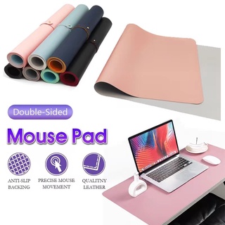 Double - Side PU Leather Desk Pad, Waterproof Mouse Keyboard Pad Portable Large mouse pad(80*40cm)